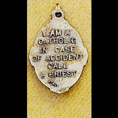 'I am a cattoic in case of accident call a priest'